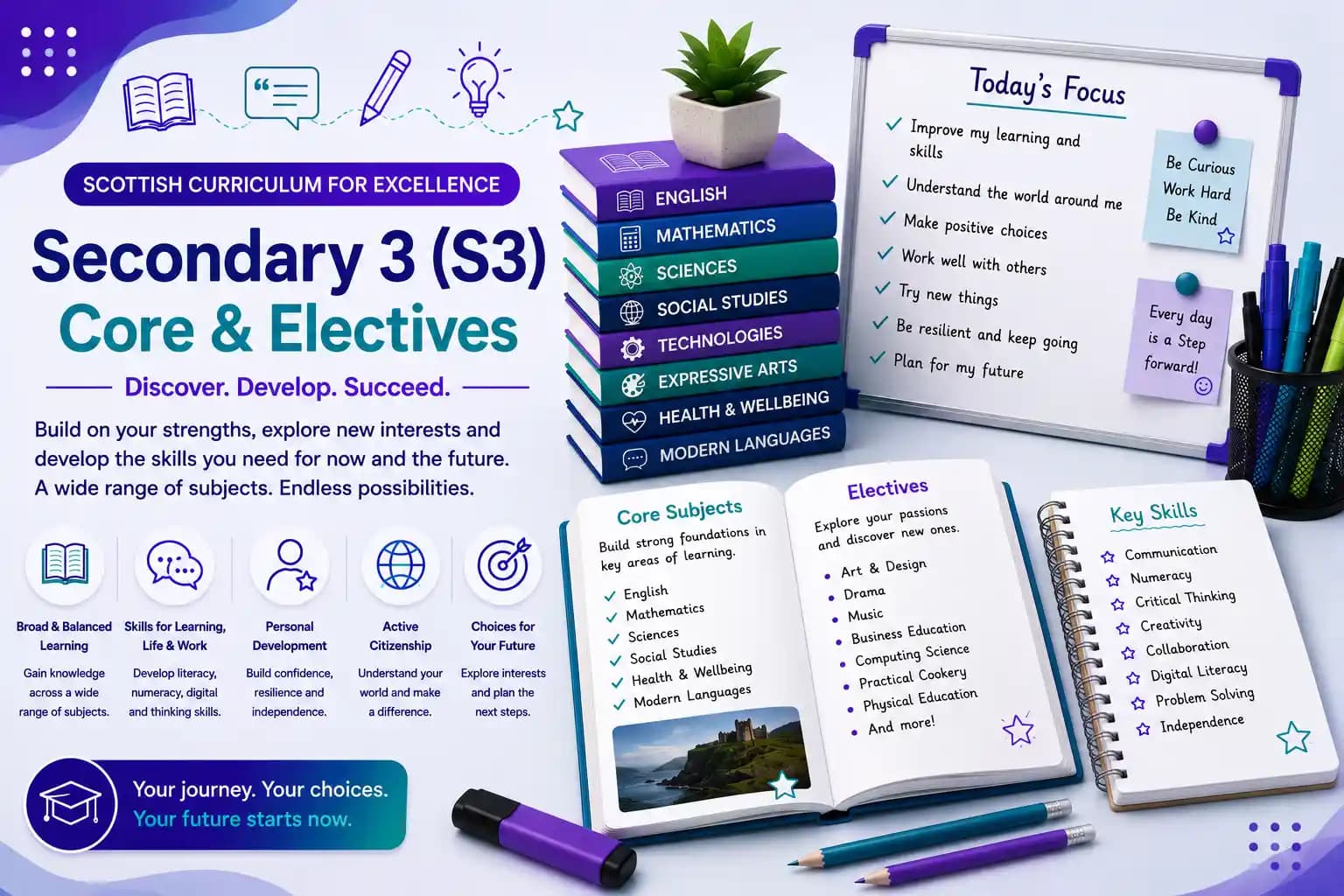 Secondary 3 (S3) - Core & Electives — course hero image